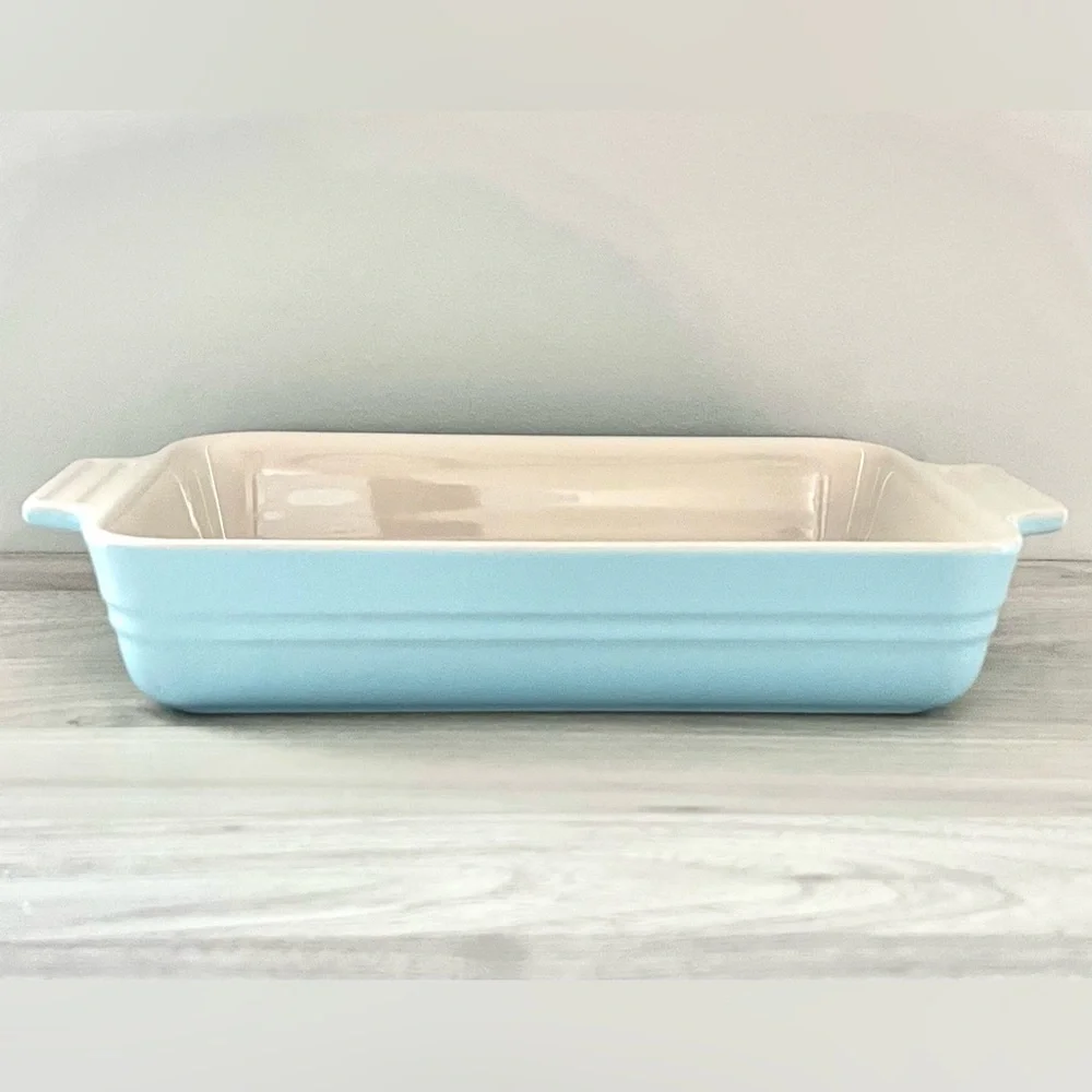 Le Creuset Rectangular Stoneware Dish | Sky Blue | 25cm